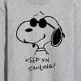thumbnail image 3 of Peanuts - Cool Joe Keep On Smiling - Men's Long Sleeve T-Shirt, 3 of 6