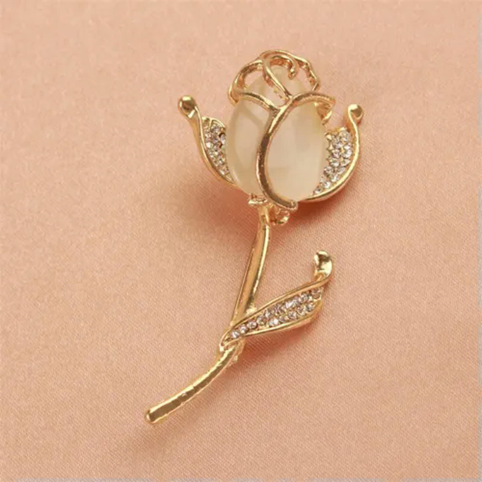小物 Bonne affaire WBQF Vintage Crystal Flower Brooch Elegant Luxury Corsage