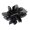 Black, variant on Hairpin Handmade Chiffon Flower 3D Petals Hair Clip with Polished Metal Spring Clip Back Head Bun Hair Accessories