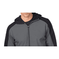 thumbnail image 4 of Tri Moutnain Men's Soft Shell Jacket with Zip Up Hood Water Resistant Coat 2x 3x & 4x, 4 of 5