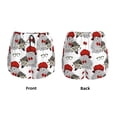thumbnail image 5 of Lsque Rabbit And Hedgehog Printed Women's Running Shorts with Liner Pockets,Elastic Quick Dry Workout Athletic Gym Yoga Shorts,Womens High Waist Shorts-X-Large, 5 of 9