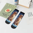 thumbnail image 7 of Pofeuu Starry Sky Cloud Dog Print 30cm Socks, Adult Running Hiking Socks for Youth and Adult, 7 of 7