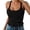 Black, variant on Women's Slim Fit Ribbed Tank Top Spaghetti Strap Camisole for Layering and Casual Wear Pink,XXL