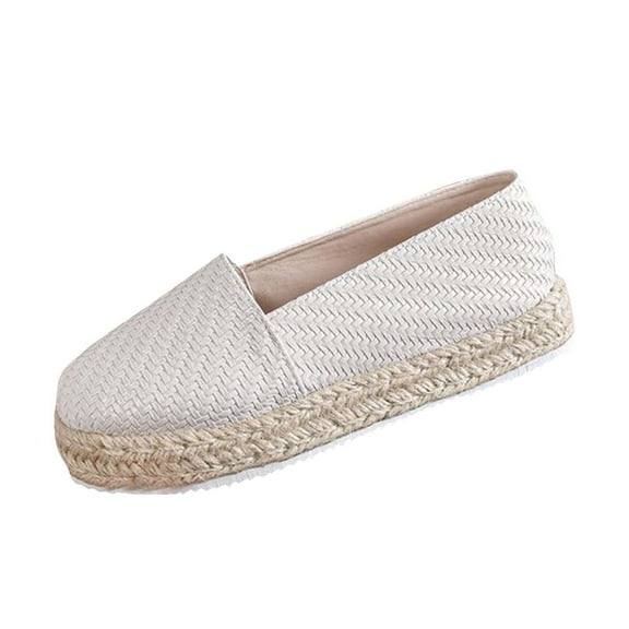 Hopeusnice Sandals for Women Thick-Soled Heel Breathable Soft PU Materials Summer And Fall Shoes Non-Slip Trendy Pumps Shoes Women's Sandals Round Toe Lightweight Walking Shoes White 40
