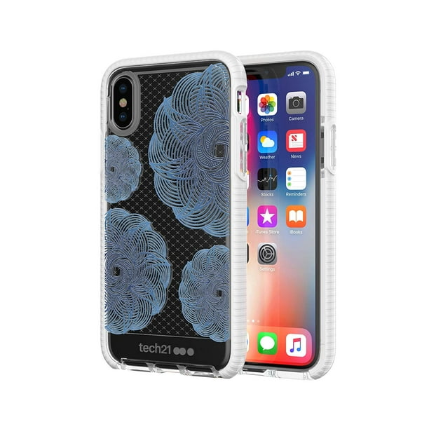 Tech21 Evo Check Evoke Case for iPhone X/Xs Clear/Blue