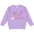 thumbnail image 2 of Inktastic Future Softball Player Girls Toddler Sweatshirt, 2 of 4