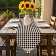 thumbnail image 6 of Farmhouse Berry Table Runner 60 Inches Long Black Buffalo Plaid American Country Rustic Table Runners for Dining Room Tabletop Dresser Scarf Home Party Banquet Wedding Holiday Decoration, 6 of 9