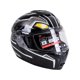 thumbnail image 2 of Casco abatible Horizon doble visor racing negro/blanco talla L, 2 of 4