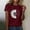 Wine, variant on Summer Short Sleeve Oversized Loose Fit Spandex T Shirts for Girls Black Women Sunflower Shirt Plus Size Blouse Tops Girl Graphic Casual Tees