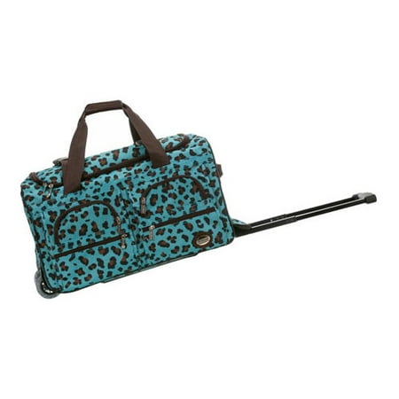 Rockland 16L Rolling Duffel Bag - Blue Leopard