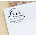 thumbnail image 3 of Printtoo Personalized&nbsp;Heavy Duty Black Self Inking Wedding Favor Round Rubber Stamp Love & Few Cookies Custom&nbsp;Stamper-45 mm, 3 of 6
