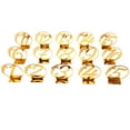 thumbnail image 1 of Shisuyan Golden Plastic Table Number Signs for Decor Simple and Chic 15pcs, 1 of 8