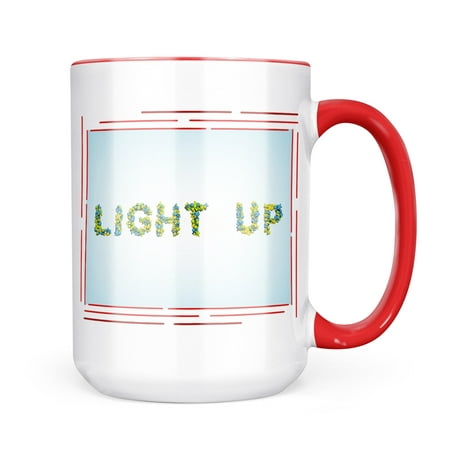 

Neonblond Light Up Stars Green Blue Rendering Mug gift for Coffee Tea lovers