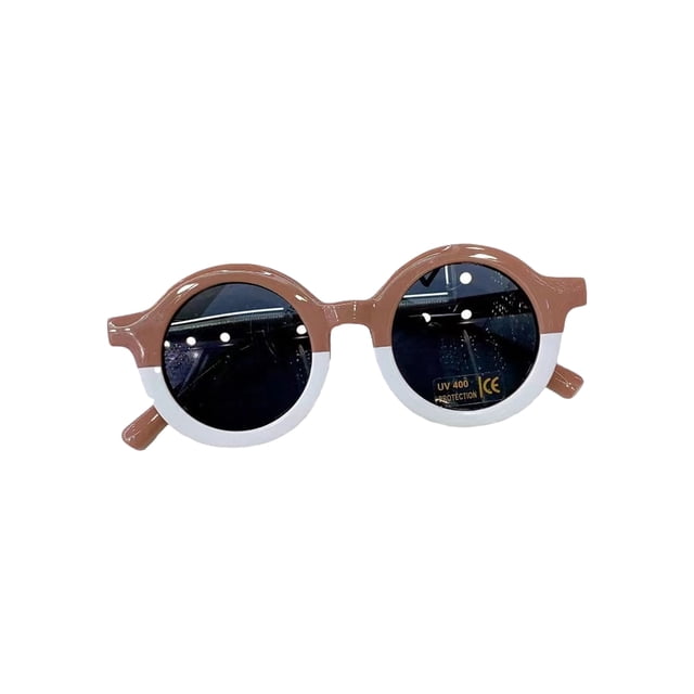 Diconna Lunettes de Soleil Rétro pour Tout-Petits Anti-Ultraviolets Lunettes d'Extérieur