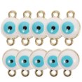thumbnail image 1 of 40 amuletos de aleación con forma de ojo malvado para hacer joyas, colgantes y suministros para hacer joyas., 1 of 6