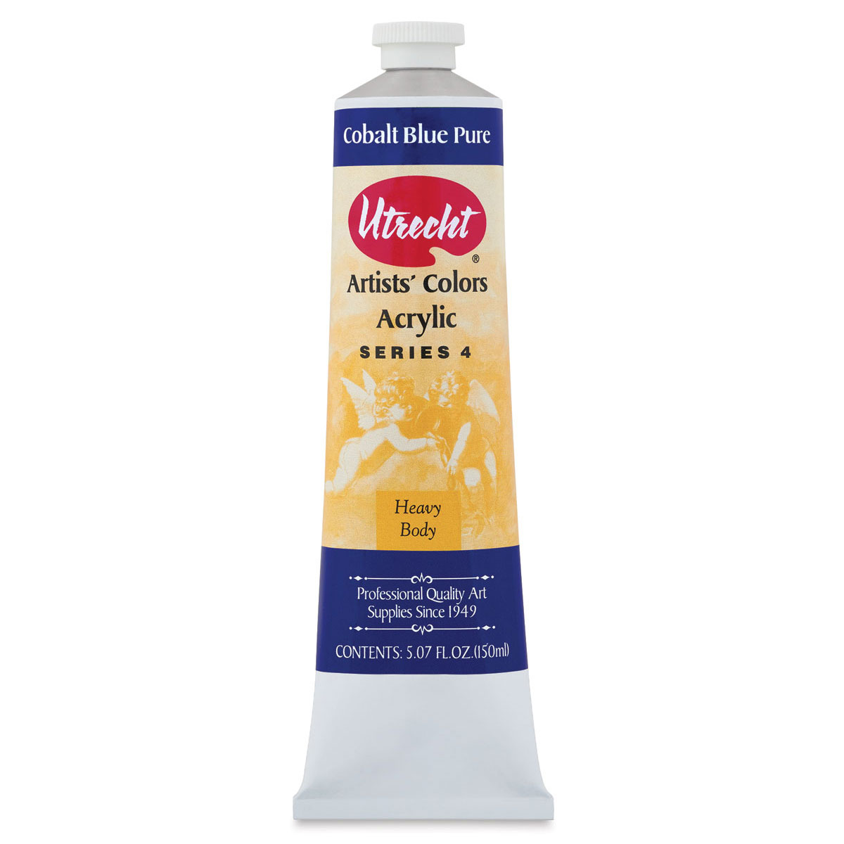 Utrecht Artists' Acrylic Paint - Cobalt Blue Pure, 5 oz tube