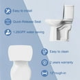 SUPERFLO Tall Toilet 21 Inch Elongated Two Piece Extra Tall Toilets