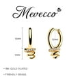thumbnail image 4 of MEVECCO Spiral Earrings 14k Gold Plated Exquisite Simplicity Jewelry Gift for Women, 4 of 5