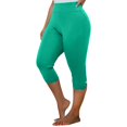 thumbnail image 2 of FNFYFH Clearance Womens Yoga Capris No Ride Up Pants,Green, 2 of 10