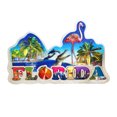 thumbnail image 4 of 12 Pack Florida Refrigerator Magnets Souvenir Gifts, Metal Collection Magnets Bulk with Maps, Dolphins, Turtles, Palm Trees, Flamingo for Miami Orlando Key West, 4 of 11