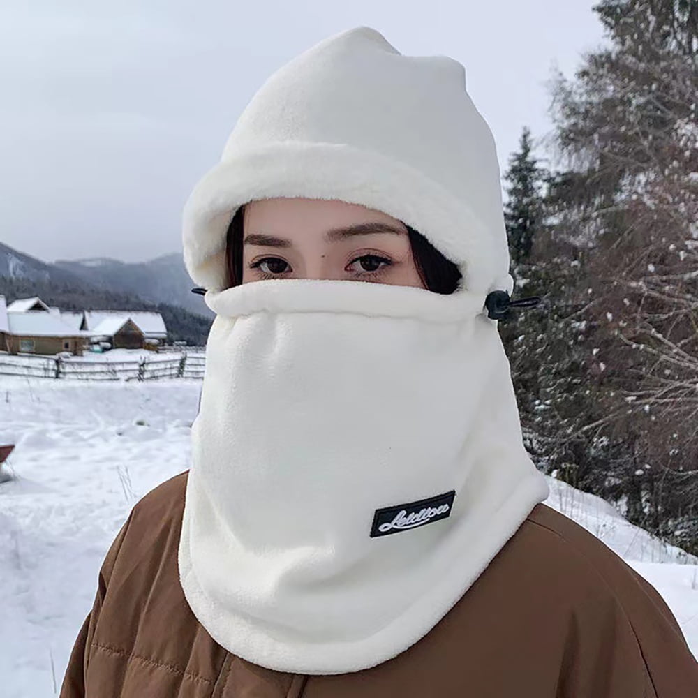 3 in 1 Winter Hat with Mask Neck Windproof,Outdoor Ride Fleece Ski Mask Cold,Winter Warm Ear Protection Snow Caps