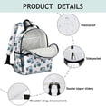 thumbnail image 4 of Police and Checkered White Pattern Backpack for School, Cute School Bag with Adjustable Shoulder Straps and Padded Back, 15.25"x11.5"x5.25", 4 of 5