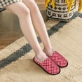 thumbnail image 5 of House Slippers for Women Men - polka dots dark red Lightweight House Shoes Fuzzy Slippers, Soft Slip-On Cozy House Slippers for Woman Indoor Outdoor, 5 of 7