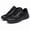 Summer Mesh Black, variant on Men's Black Lace Up Work Shoes, Fabric Upper Low Top Walking Shoes for Spring and Fall
