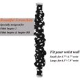 thumbnail image 4 of Scrunchies Compatible con Fitbit Inspire 2 Bands/Inspire HR Band/Inspire, Muñequeras de Tela Elástica Suave para Mujer Reemplazo de Pulseras de Tela Impresas para Fitbit Inspire Ormromra LRWJ340-14, 4 of 6