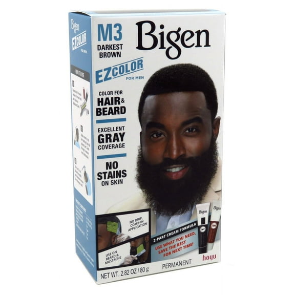 Bigen Ez Color For Men M3 Darkest Brown Kit (Pack of 2)