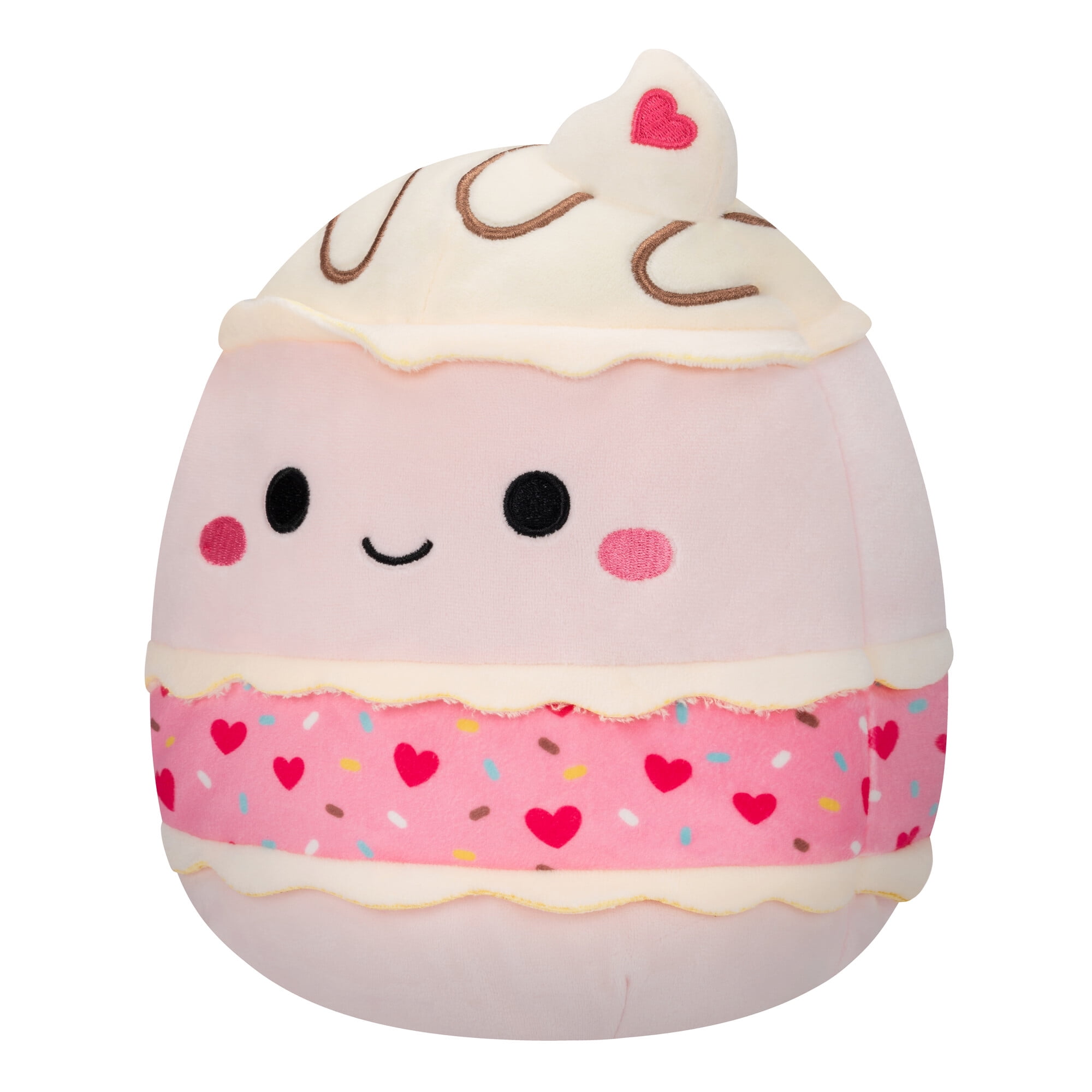 Squishmallows Official 5 inch Brinya the Pink Cake With Heart Sprinkles  Childs Ultra Soft Stuffed (图3)