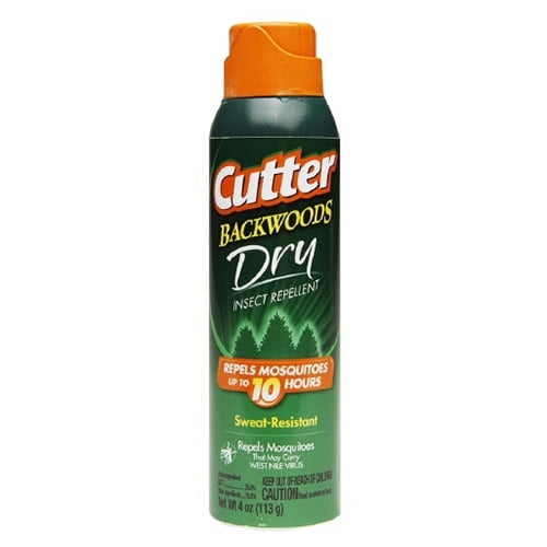 Cutter Backwoods Dry Aerosol 25 Deet Insect Repellent 4 Oz