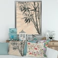 thumbnail image 3 of Designart 'Vintage Black and White Bamboo I' Traditional Framed Art Print, 3 of 4