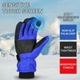 thumbnail image 6 of Men's Outdoor Winter Gloves, Windproof, Waterproof, Cold Proof for Skiing, Snowboarding & Cycling in Harsh Weather Blue, 6 of 8