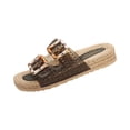 thumbnail image 3 of Women’s Clear Strap Buckle Slide Sandals, Comfortable Non-Slip Espadrille Platform Slippers for All-Day Wear, 36, 3 of 7