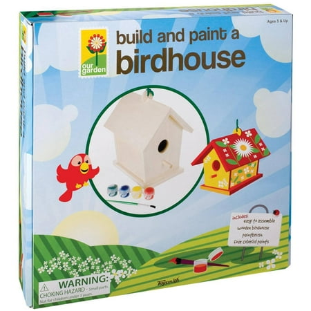 Toysmith Build And Paint Birdhouse - Walmart.com