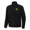 thumbnail image 2 of Men's-Antigua  Black William Byron Brisk Quarter-Zip Pullover Jacket, 2 of 3