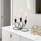 thumbnail image 4 of xihome Candelabro de metal de 3 brazos para centro de mesa, ideal para decoracin navideña, bodas, fiestas, comedores y hogar. Candelabro de aleacin de hierro., 4 of 6