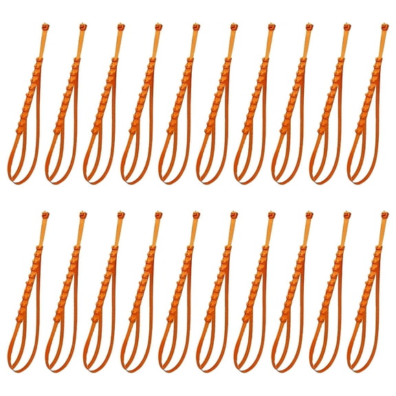 MELIVO Car Tire Anti-Slip Snow Chains - 20PC Universal Emergency Traction Zip Ties for Cars & Off-Road Vehicles - Heavy-Duty Winter Tire Straps for Snow, Mud & Ice - Quick Install Design