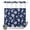 Navy Blue White, variant on No Hook Shower Curtain, Navy Blue Coastal Shower Curtains for Bathroom with See Through Top Window, Nautical Starfish Coral Shell Summer Ocean Waterproof & Washable Bath Curtain Long 72"x78"