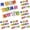 Multicolor*60 Pcs, variant on Colorful Glitter Mini Drum Christmas Tree Ornaments, Tree Hanging Decoration, Christmas Tree Drum Ornaments, Pendant Holiday Wedding New Year Party Christmas Decor, 12 Pcs, 1.18 Inches