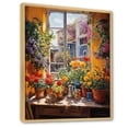 thumbnail image 2 of Designart "Summer Flowers from Farmhouse Windows IV" Floral Framed Wall Art - Traditional Yellow Window Living Room Framed Canvas Art, 2 of 6