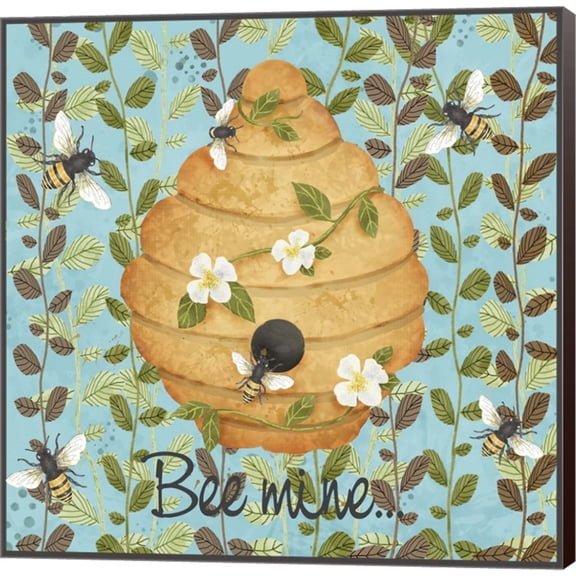 Great Art Now Bees & Honey I by Jade Reynolds, Canvas Wall Art, 24W x 24H