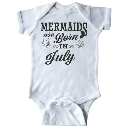 

Inktastic Mermaids are born in July Birthday Gift Baby Boy or Baby Girl Bodysuit