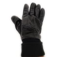 thumbnail image 4 of Texcyngoods Genuine Black Leather Gloves with Warm Fleece Lining For Hardworking Adult Men (Large), 4 of 5