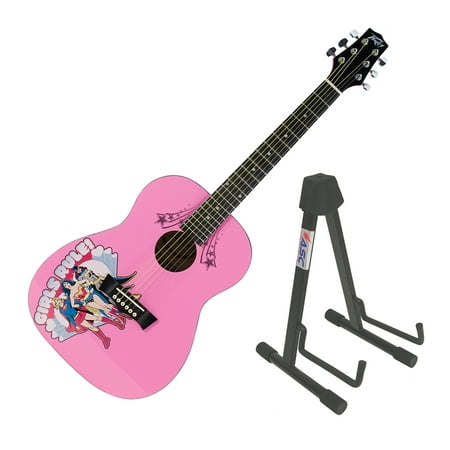 Peavey 3/4 Size Student Acoustic DC Comics Girls Rule Starter Guitar & Stand New