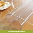 thumbnail image 3 of mm Thick Clear Table Protector x Clear Table Cover Protector Desk Protector Clear Plastic Table Cover Clear Table Pad Tablecloth for Office/Writing Desk, 3 of 8
