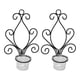thumbnail image 5 of Candelabro De Pared Para Candelabro, Candelabro Montado En La Pared Para Sala De Estar Para Dormitorio ZAQW Wrought Iron Wall Decor, 5 of 8