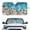Sea Starfish Shell Conch, variant on Xixirimido Windshield Sun Shade for Car SUV Truck Foldable Sunshade for Car Windshield Block UV Rays Keep Your Vehicle Cool Car Interior Accessories, Sloth Butterfly Floral Leaves