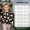 thumbnail image 7 of Uorisanigo Toddler Girl Oversized Sweatshirt Crewneck Long Sleeve Pumpkin Ghost Shirts with Ruffle Shoulders, 4-5T Hooded Pullover Tops for Fall Winter Spring, 7 of 7